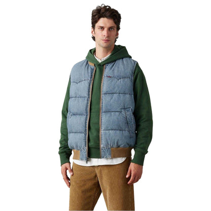 Light Blue-Brown - Lifestyle - Levis Mens Western Puffer Gilet