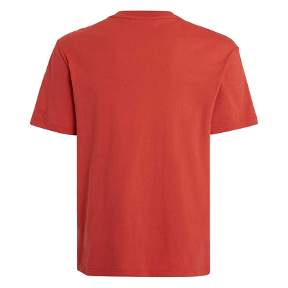 Red - Back - Calvin Klein Mens Diffused Logo T-Shirt