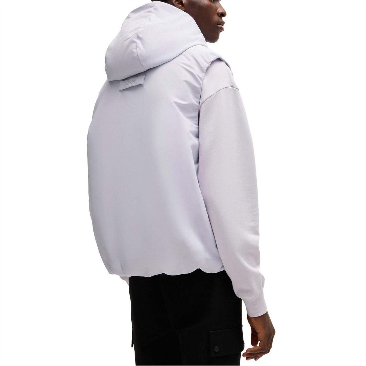 Purple - Back - Hugo Mens Branden Water Repellent Gilet