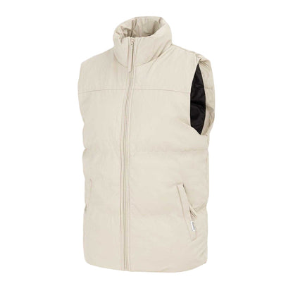 White - Side - Firetrap Mens PU Padded Gilet