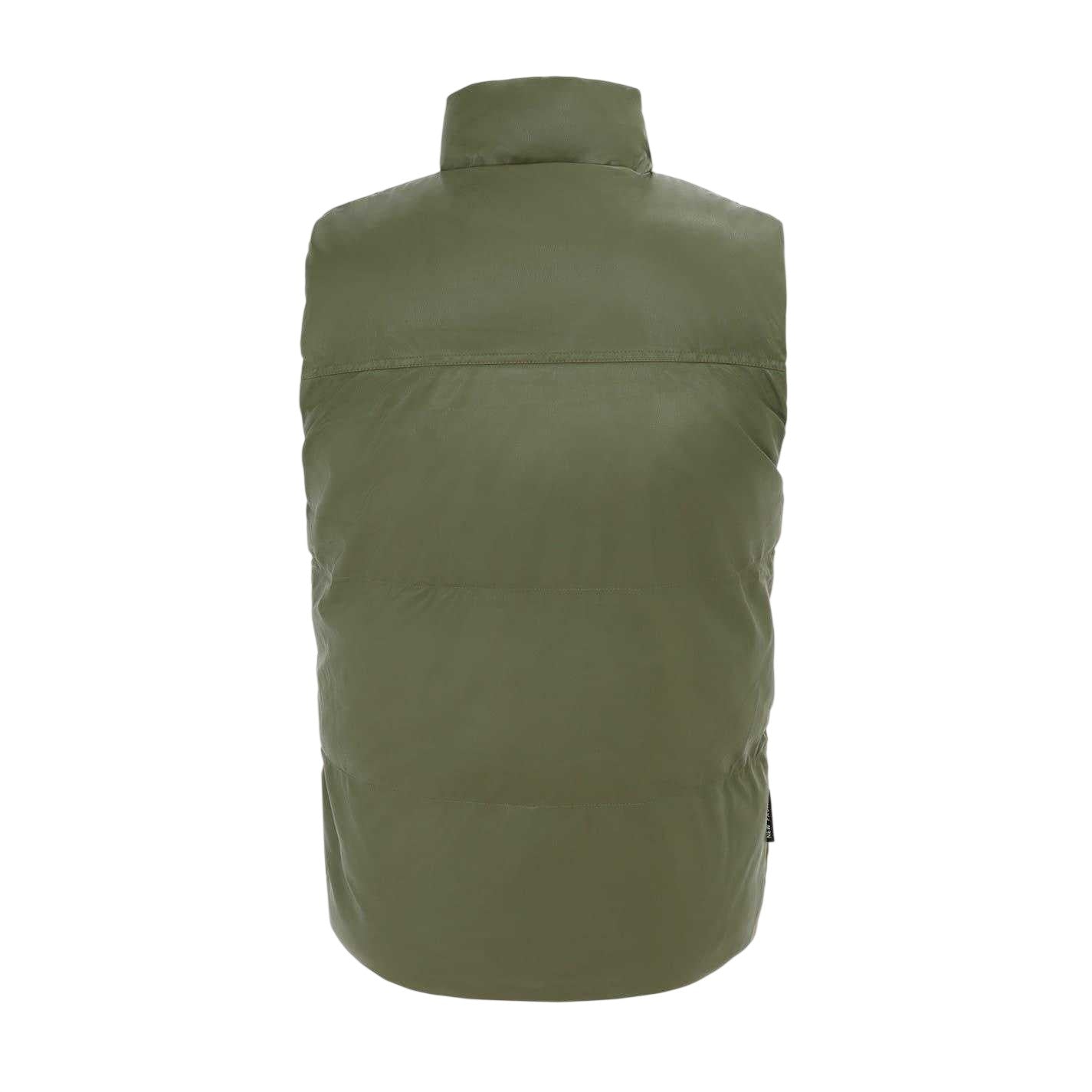 Army Green - Back - Firetrap Mens PU Padded Gilet