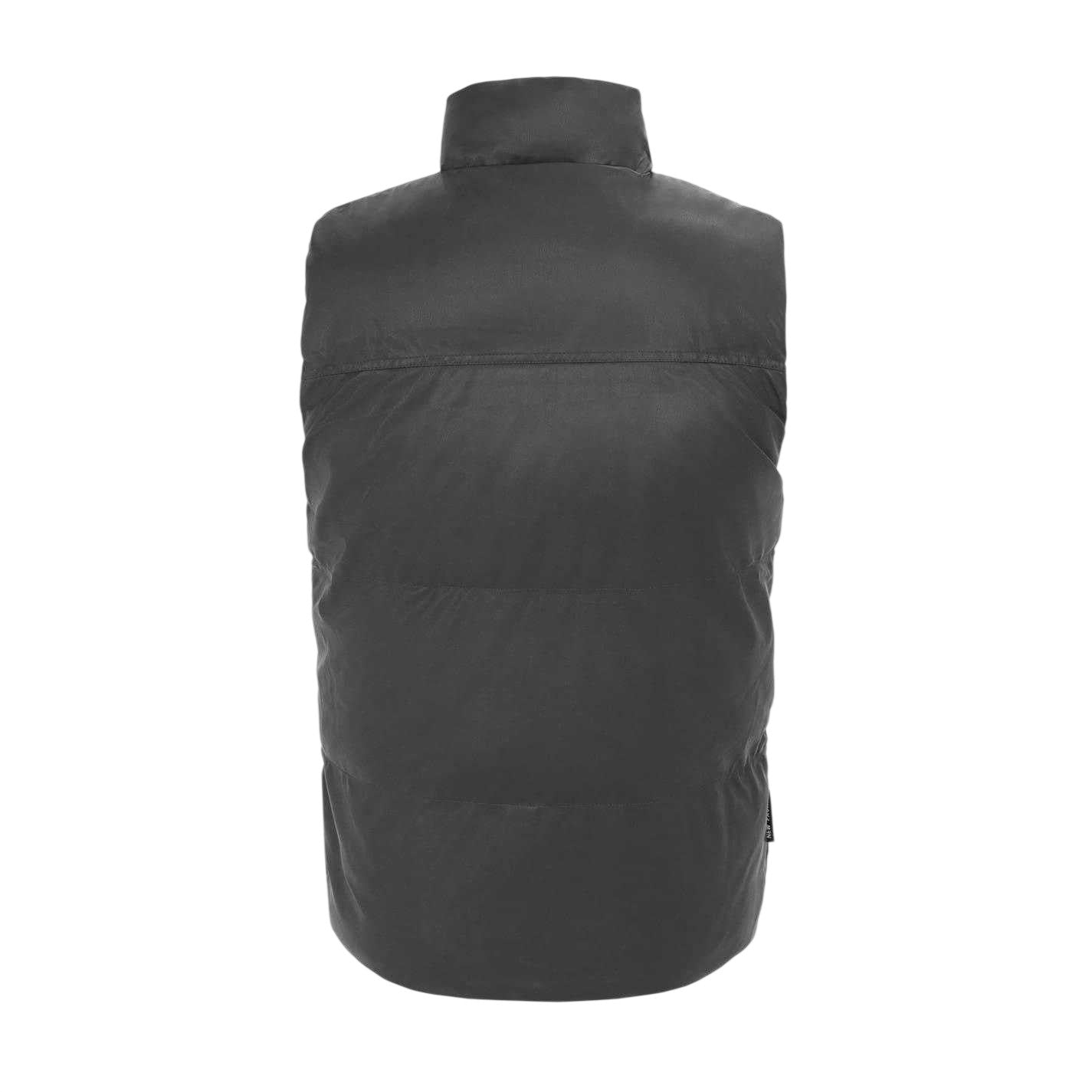 Black - Back - Firetrap Mens PU Padded Gilet