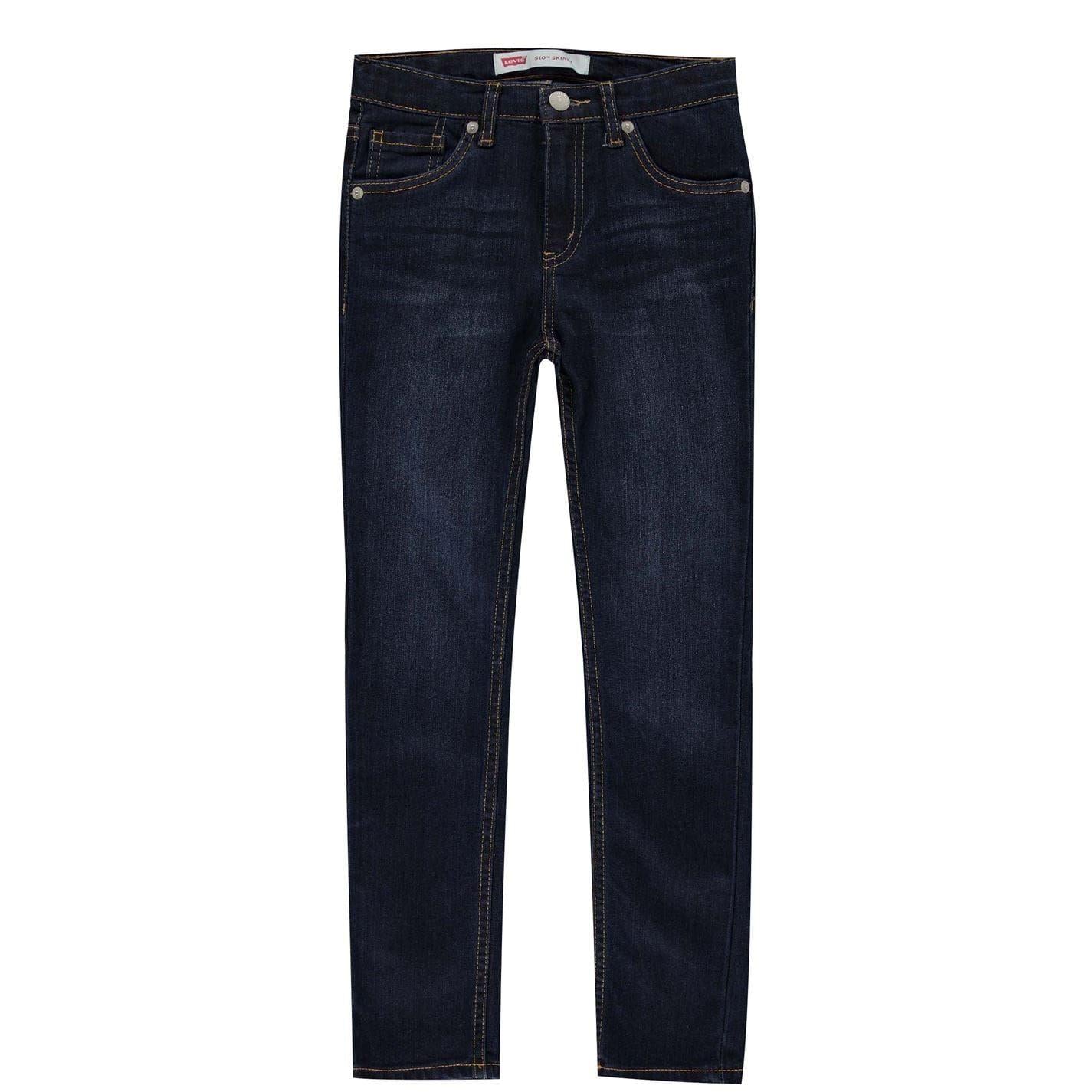 Dark Navy - Front - Levis Childrens-Kids 510 Skinny Jeans