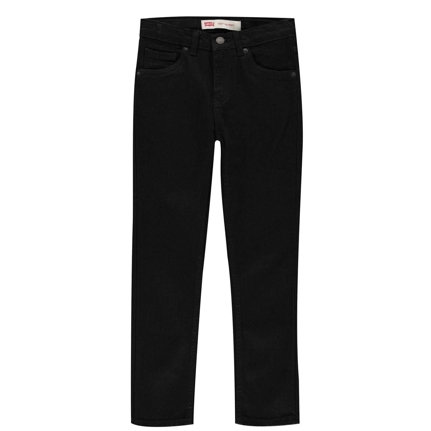Black - Front - Levis Childrens-Kids 510 Skinny Jeans