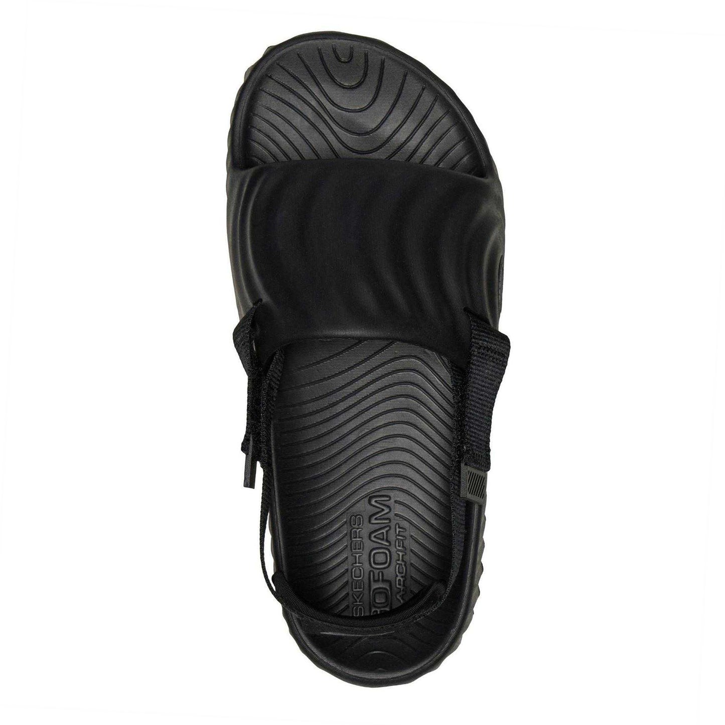 Black - Side - Skechers Womens-Ladies Go Foam Crz Cushioned Sandals