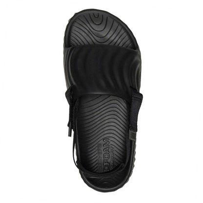 Black - Side - Skechers Womens-Ladies Go Foam Crz Cushioned Sandals