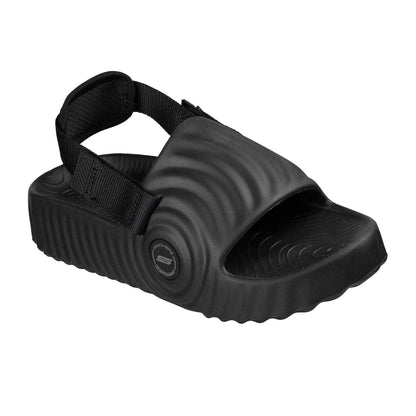 Black - Pack Shot - Skechers Womens-Ladies Go Foam Crz Cushioned Sandals