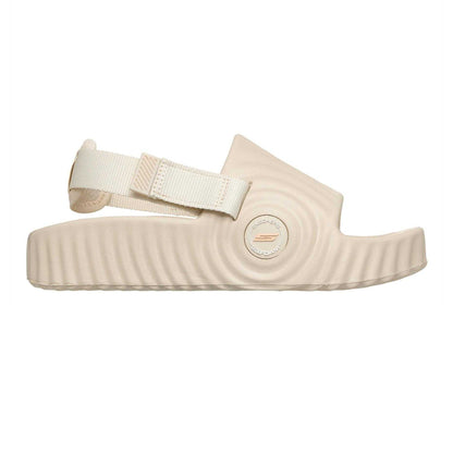 Natural - Front - Skechers Womens-Ladies Go Foam Crz Cushioned Sandals
