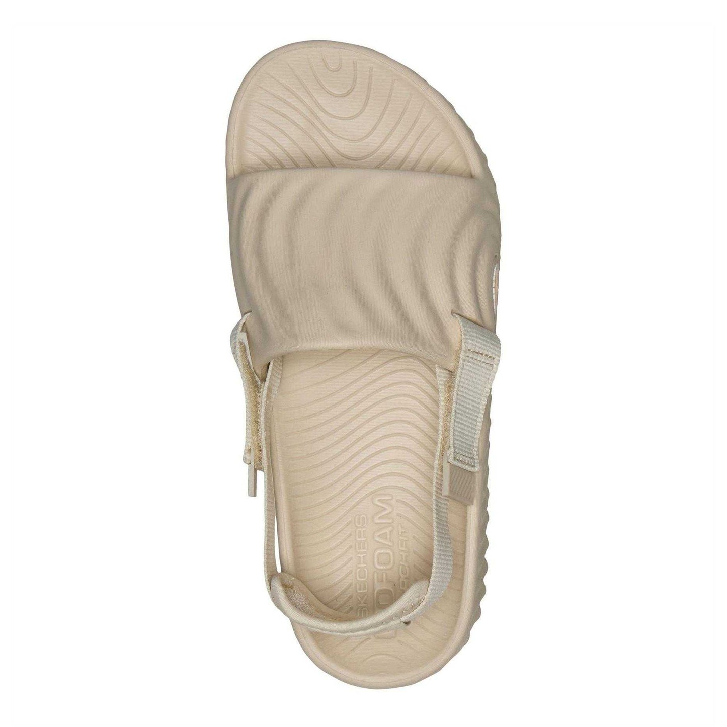 Natural - Side - Skechers Womens-Ladies Go Foam Crz Cushioned Sandals