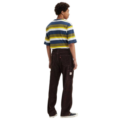 Black Coffee - Back - Levis Mens Denim Carpenter Mid Rise Jeans