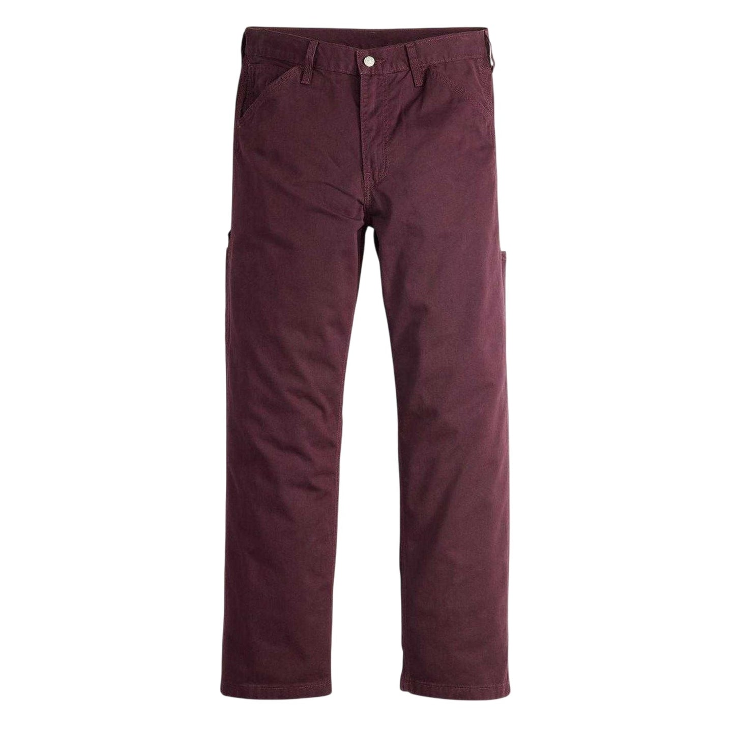 Deep Burgundy - Front - Levis Mens Denim Carpenter Mid Rise Jeans