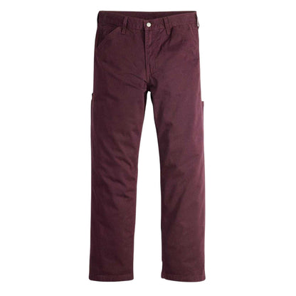 Deep Burgundy - Front - Levis Mens Denim Carpenter Mid Rise Jeans