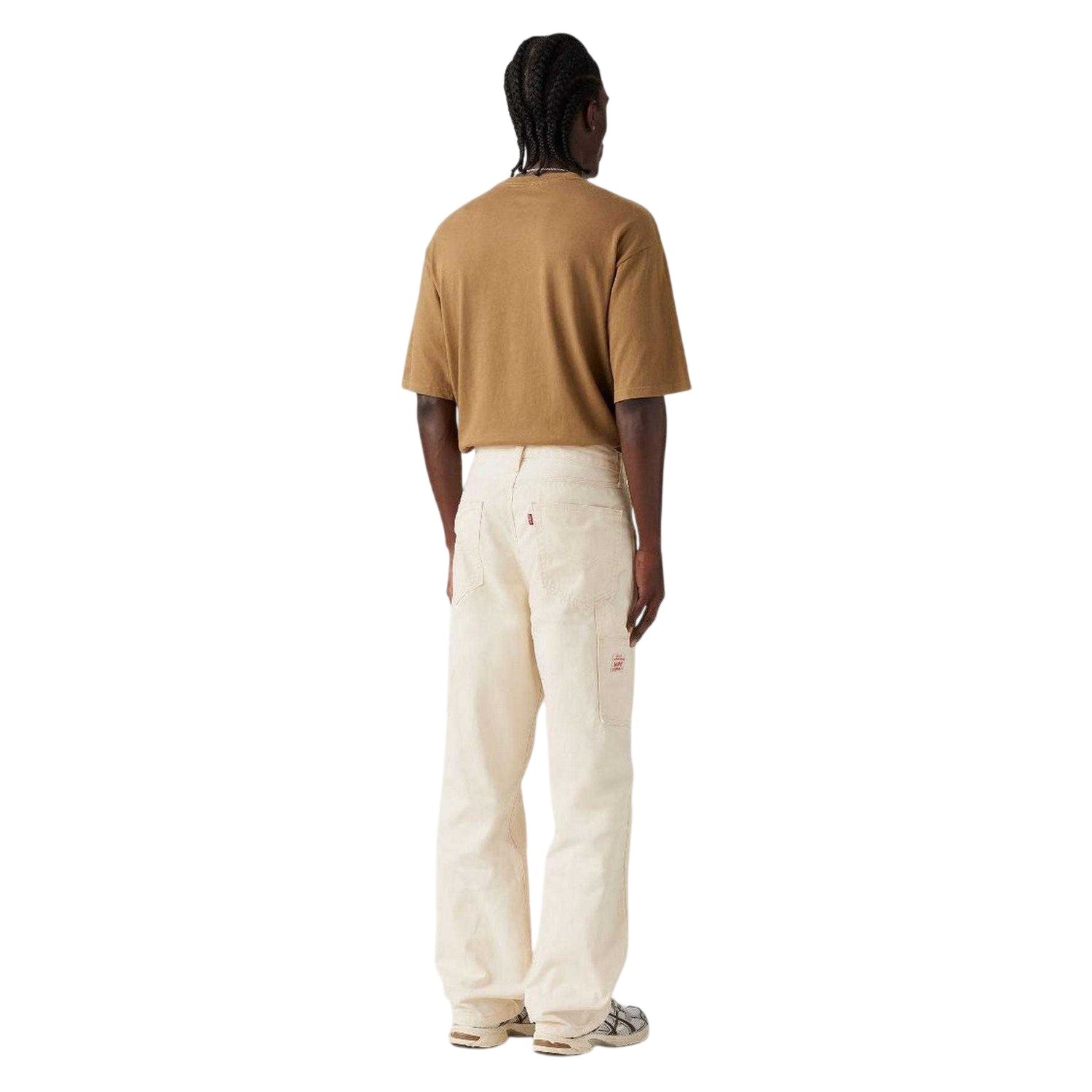 Ecru - Back - Levis Mens Denim Carpenter Mid Rise Jeans