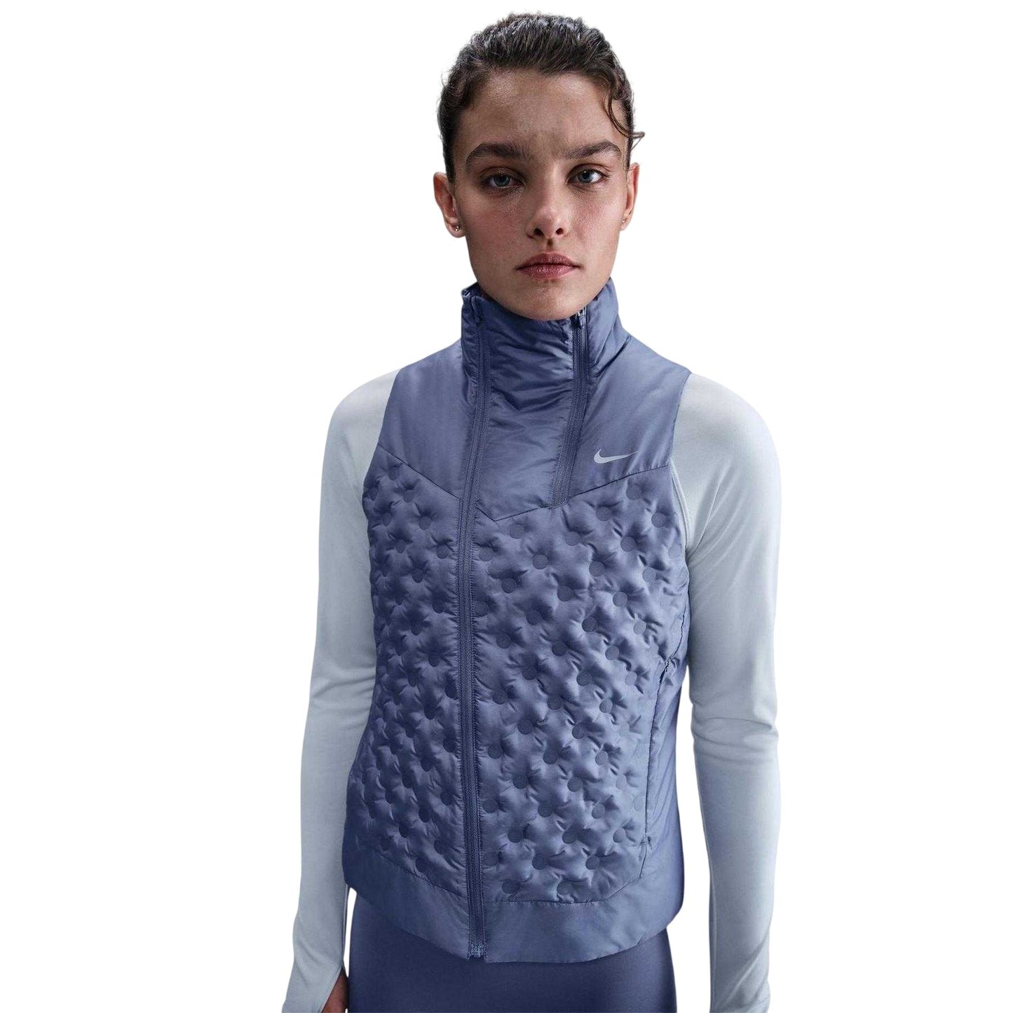 Indigo - Front - Nike Womens-Ladies Repel Aeroloft Therma-Fit Gilet