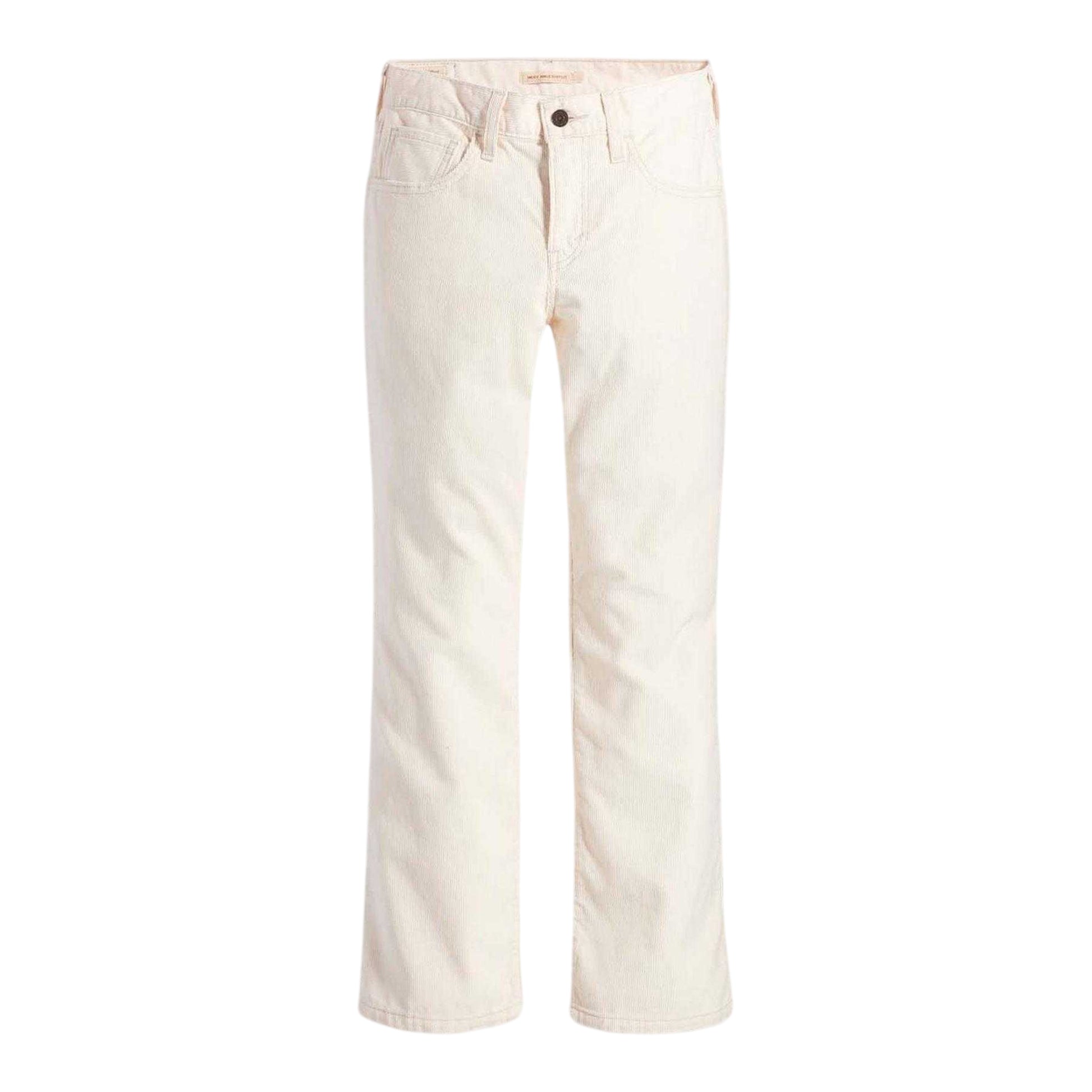 Cream - Front - Levis Womens-Ladies Middy Cotton Bootcut Jeans