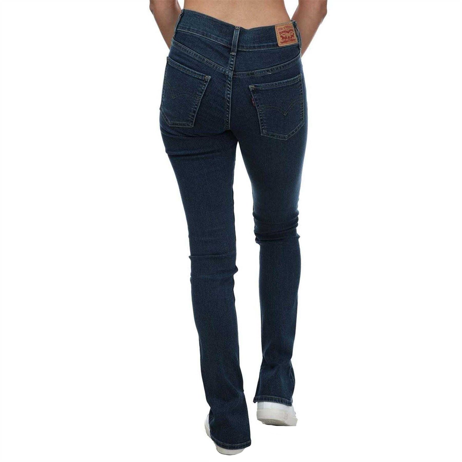 Dark Blue - Back - Levis Womens-Ladies 311 Denim Split Hem Shaping Skinny Jeans