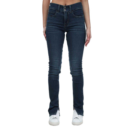 Dark Blue - Lifestyle - Levis Womens-Ladies 311 Denim Split Hem Shaping Skinny Jeans