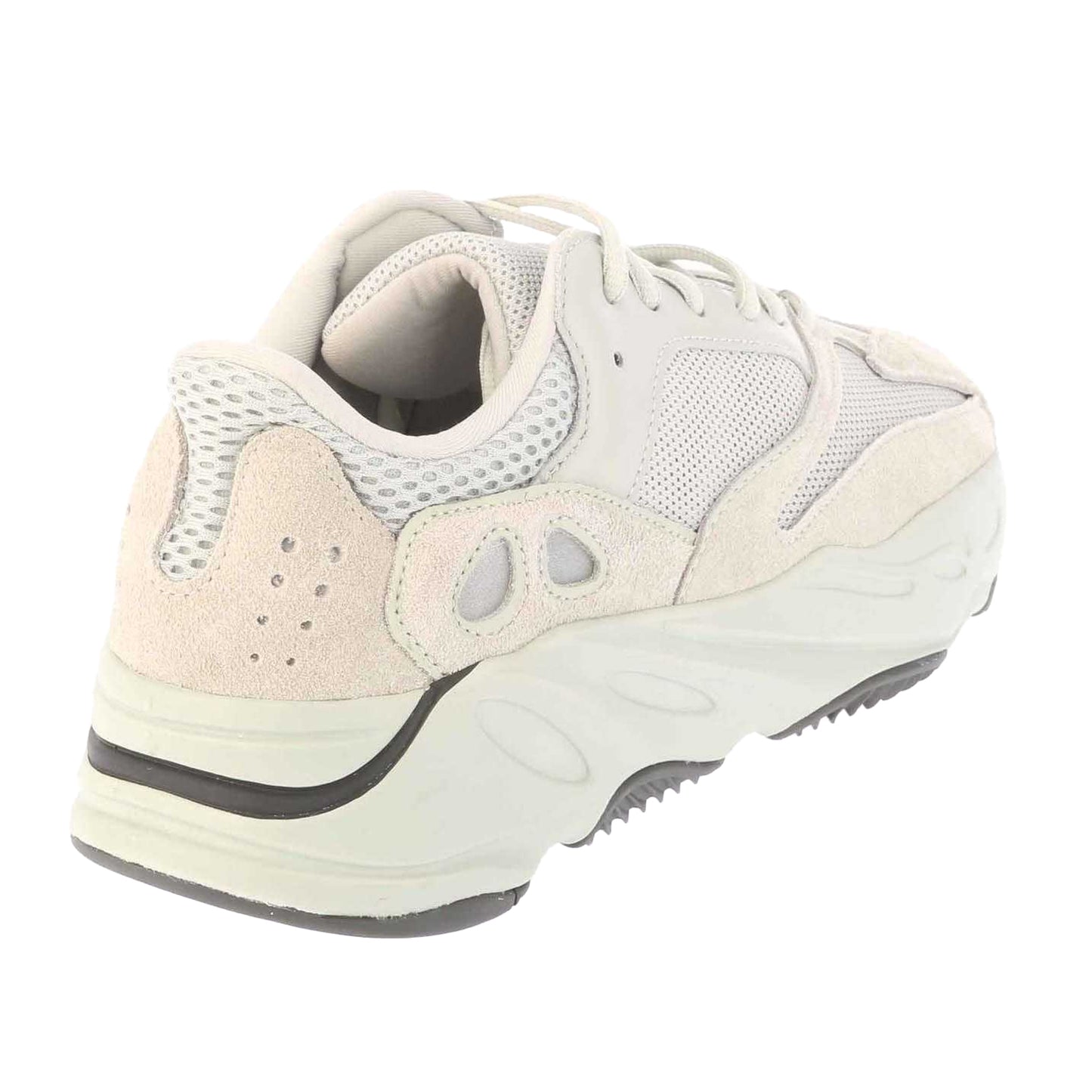 Grey - Back - Yeezy Mens Boost 700 Leather Trainers