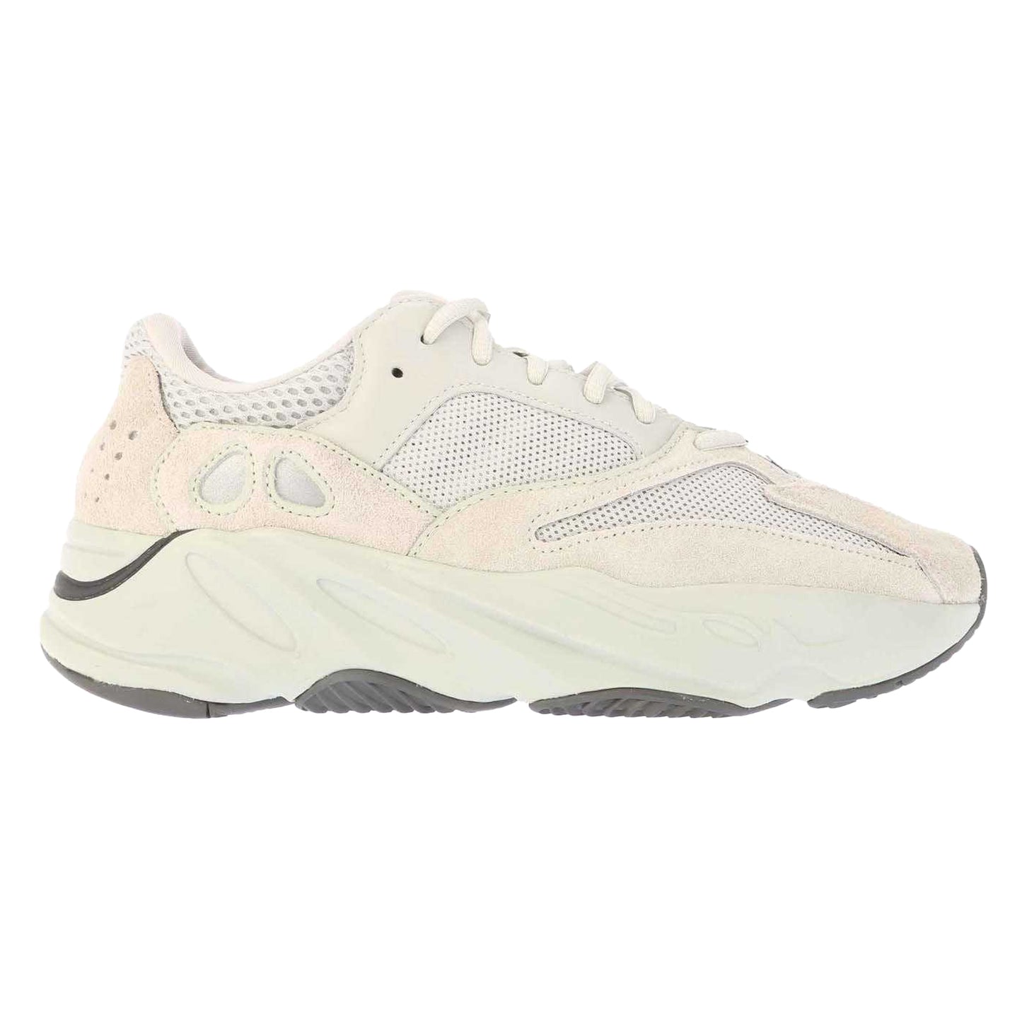 Grey - Side - Yeezy Mens Boost 700 Leather Trainers