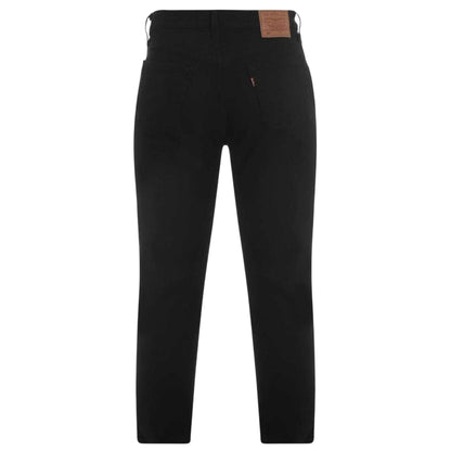 Black - Back - Levis Womens-Ladies Cotton Cropped Ankle Grazer Jeans
