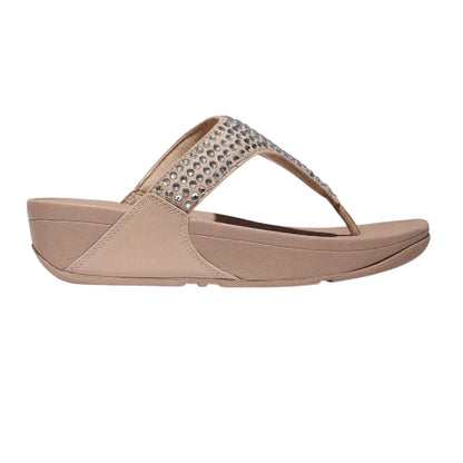 Beige - Front - Fit Flop Womens-Ladies Lulu Maxi Crystal Sandals