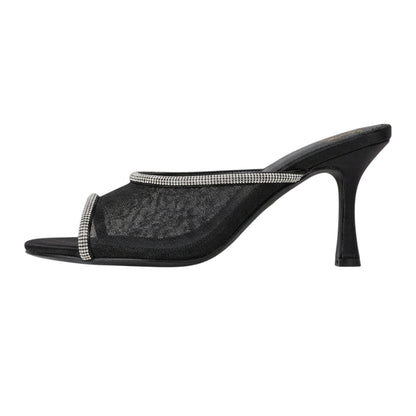 Black - Back - Where´s That From Womens-Ladies High Heel Mules