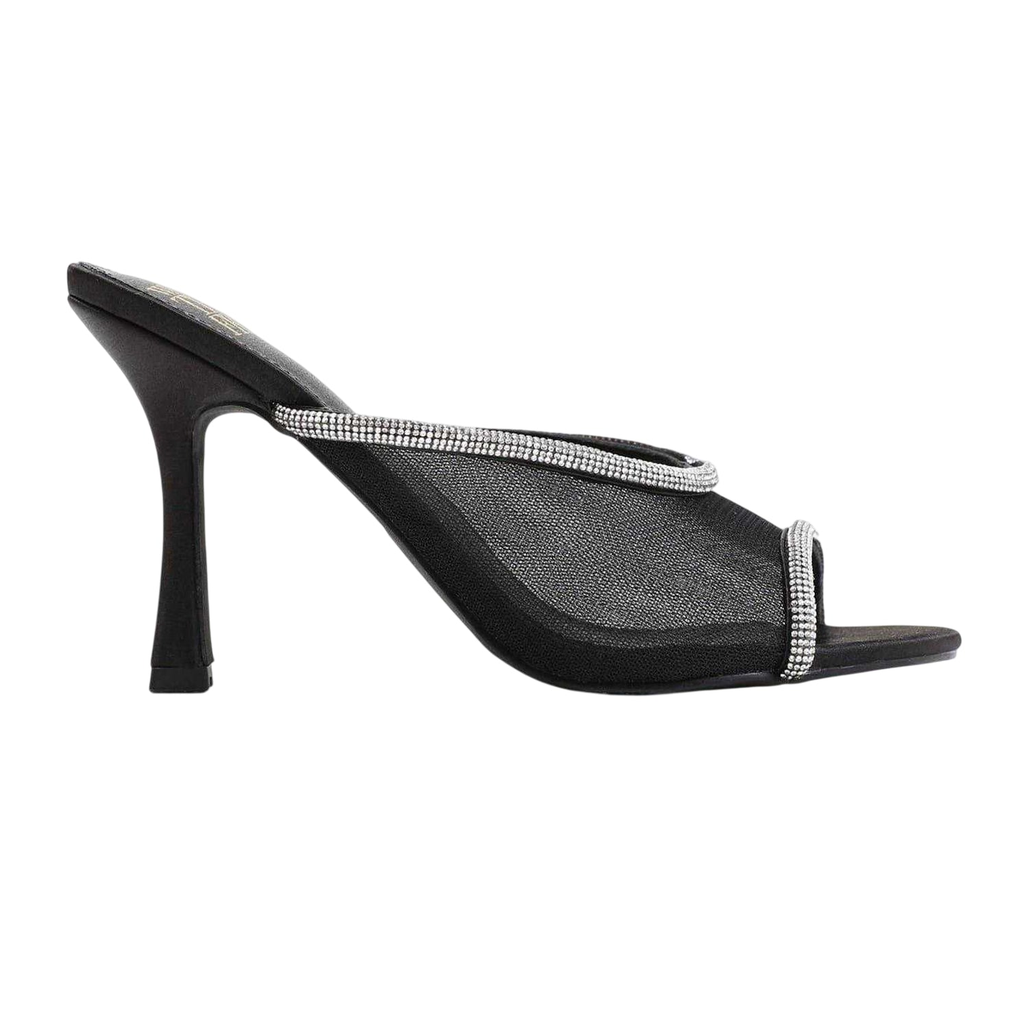 Black - Front - Where´s That From Womens-Ladies High Heel Mules