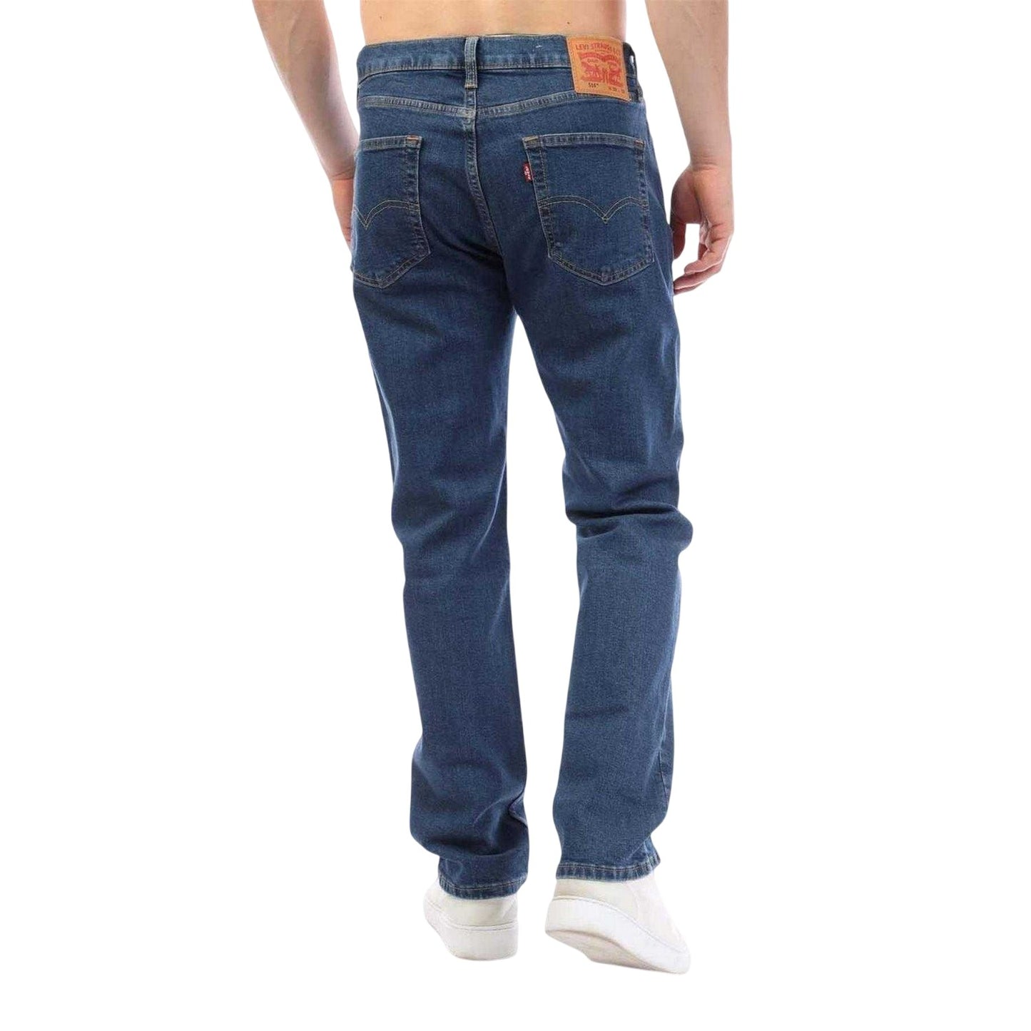 Blue - Back - Levis Mens Straight Leg Slim Jeans