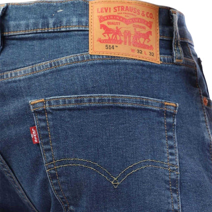Blue - Side - Levis Mens Straight Leg Slim Jeans