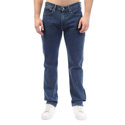 Blue - Front - Levis Mens Straight Leg Slim Jeans