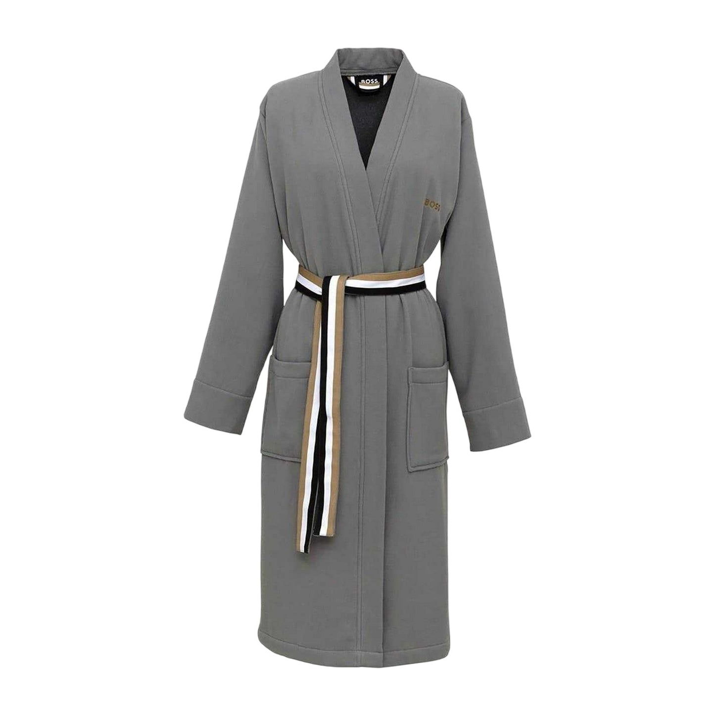 Magnet - Front - Boss Womens-Ladies Blinea Stripe Detail Kimono Robe