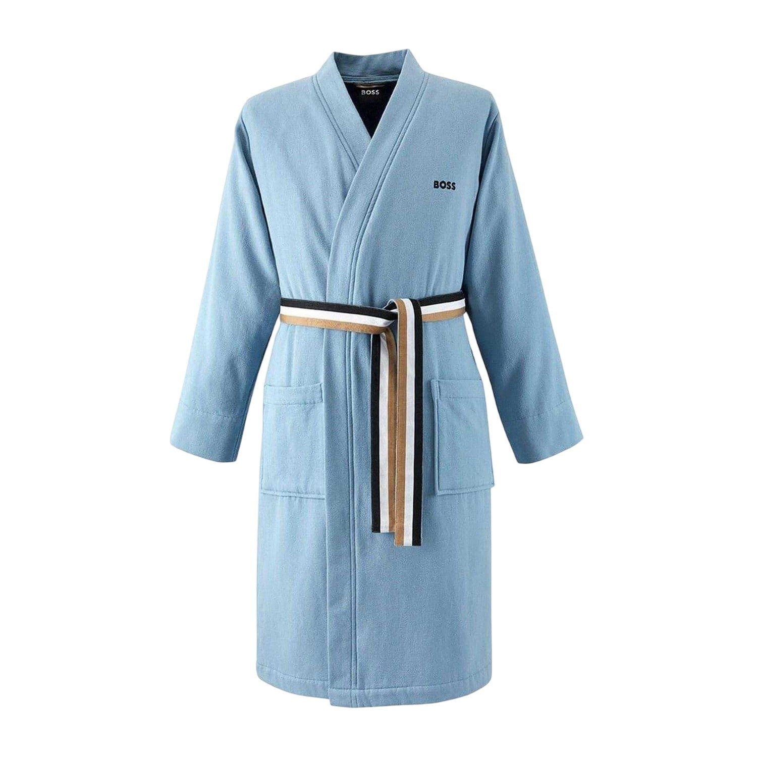 Horizon - Front - Boss Womens-Ladies Blinea Stripe Detail Kimono Robe