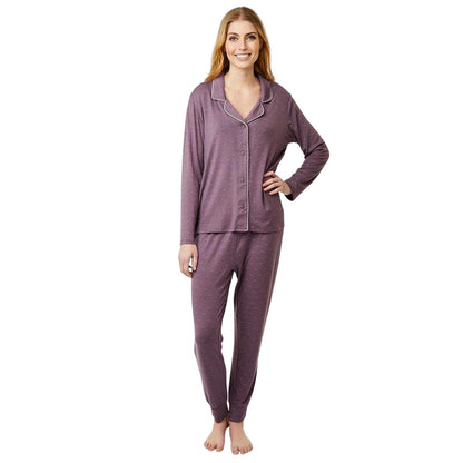 Purple - Pack Shot - CCDK Copenhagen Womens-Ladies Johanne Plain Jogging Bottoms