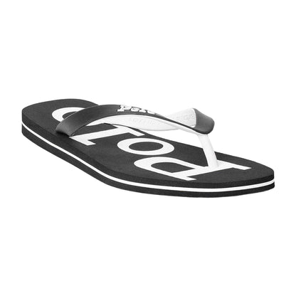 Black-White - Side - Ralph Lauren Mens Beach &amp; Pool Flip Flops