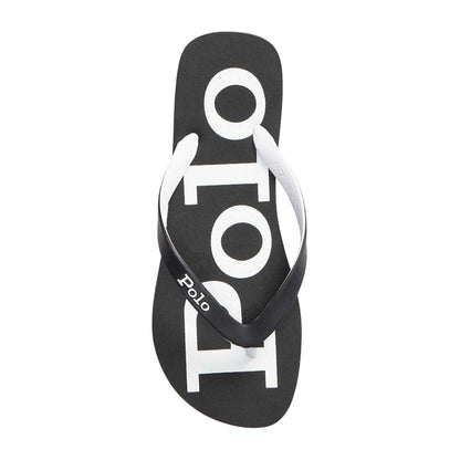 Black-White - Lifestyle - Ralph Lauren Mens Beach &amp; Pool Flip Flops