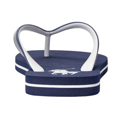 Navy-White - Back - Ralph Lauren Mens Beach &amp; Pool Flip Flops