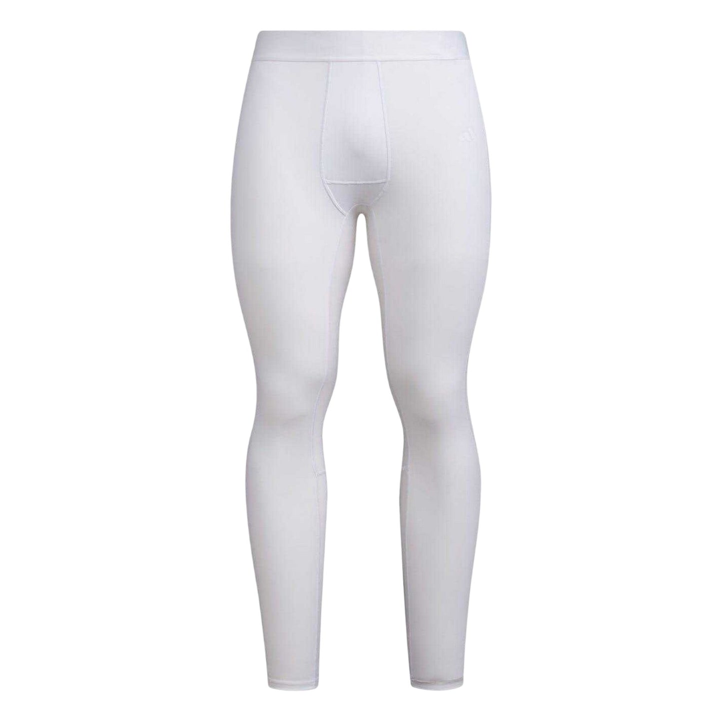 White - Front - Adidas Mens Techfit Workout Tights