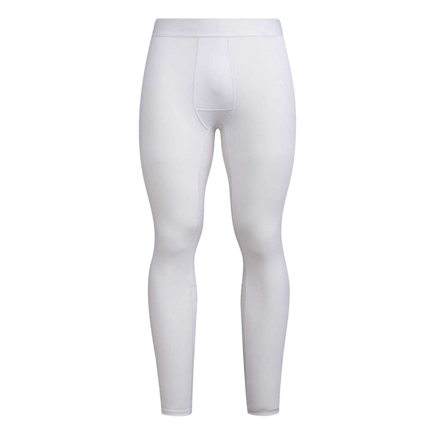 White - Front - Adidas Mens Techfit Workout Tights