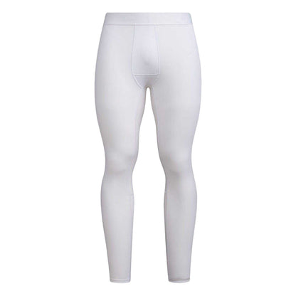 White - Front - Adidas Mens Techfit Workout Tights