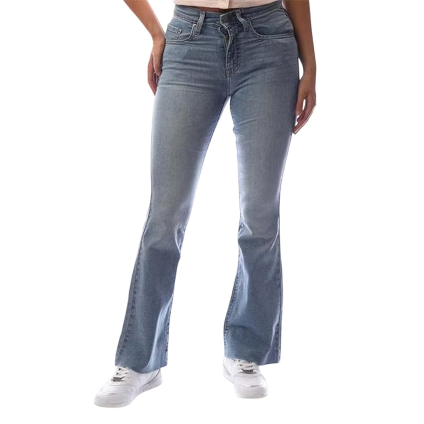 Blue - Front - Levis Womens-Ladies 5 Pockets Flared Jeans