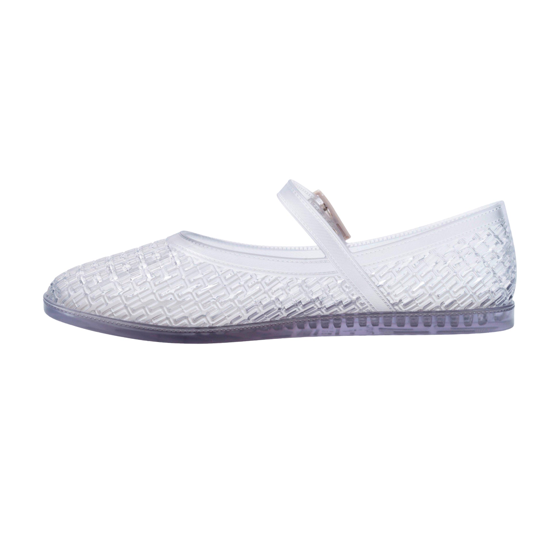 Transparent - Back - Melissa Womens-Ladies Harper Round Toe Flare Heel Mary Janes