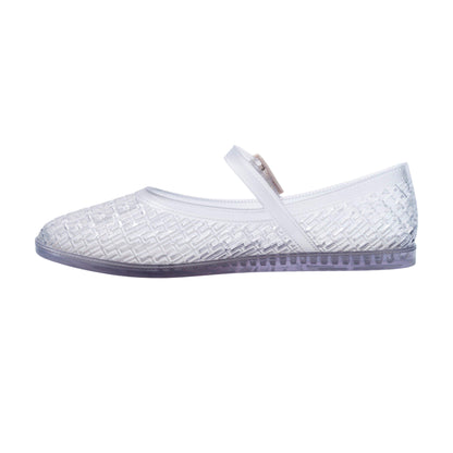 Transparent - Back - Melissa Womens-Ladies Harper Round Toe Flare Heel Mary Janes
