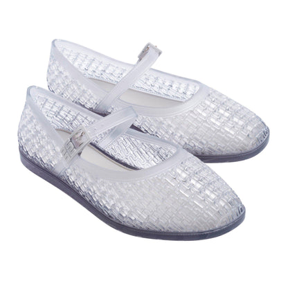 Transparent - Side - Melissa Womens-Ladies Harper Round Toe Flare Heel Mary Janes