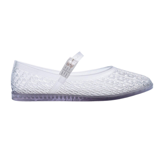 Transparent - Front - Melissa Womens-Ladies Harper Round Toe Flare Heel Mary Janes