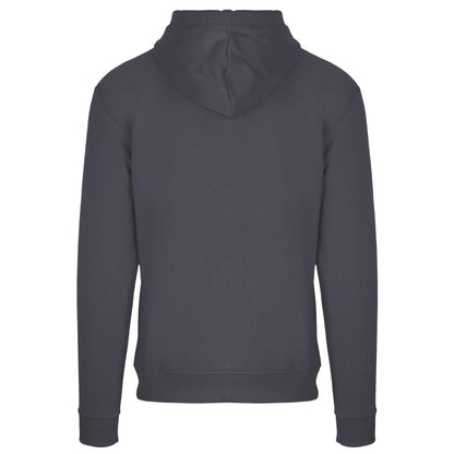Antracite - Back - Aquascutum Mens Kangaroo Pocket Long-Sleeved Hoodie