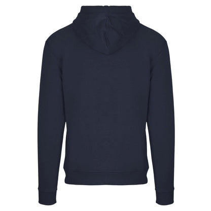Navy - Back - Aquascutum Mens Kangaroo Pocket Long-Sleeved Hoodie