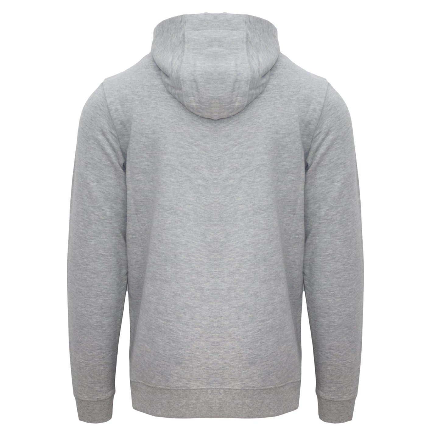 Grey - Back - Aquascutum Mens Kangaroo Pocket Long-Sleeved Hoodie