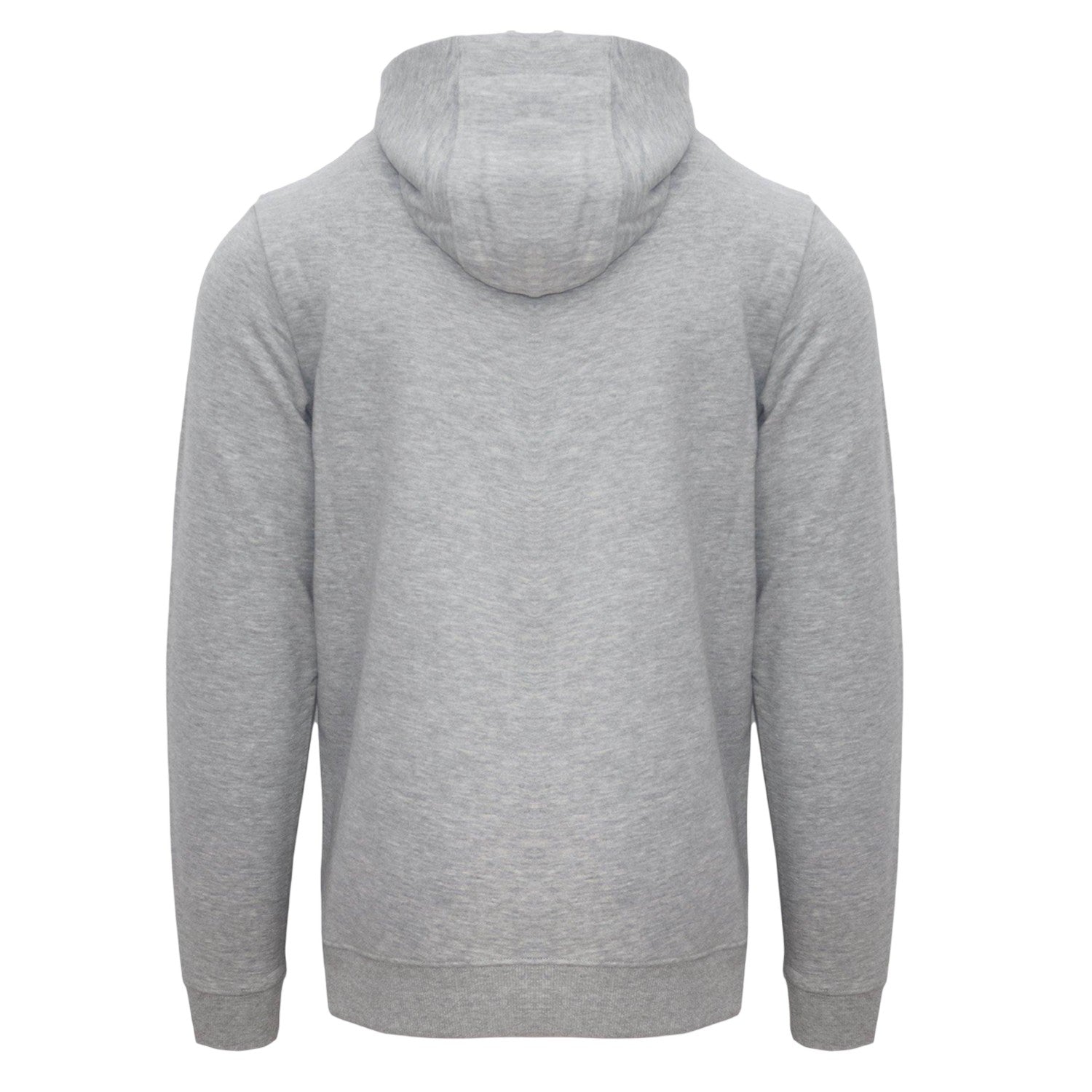 Grey - Back - Aquascutum Mens Kangaroo Pocket Long-Sleeved Hoodie