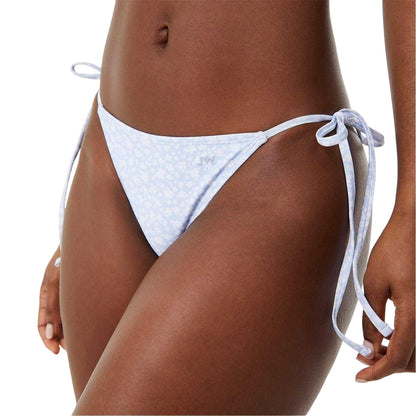 Blue - Side - Jack Wills Womens-Ladies Tie Detail Bikini Bottoms