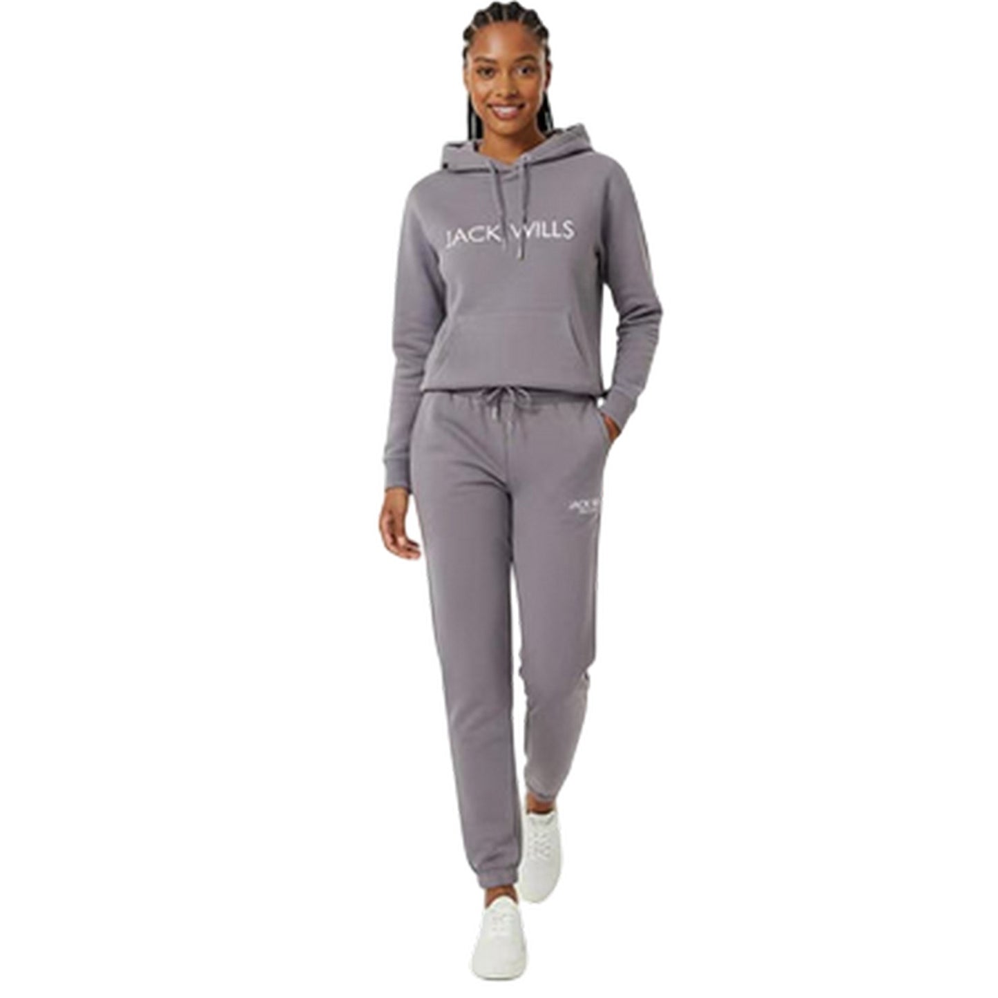 Dusky Blue - Lifestyle - Jack Wills Womens-Ladies Bayton Relaxed Fit Jogging Bottoms